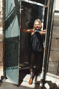 The side drape mini skirt