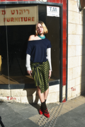 The wrap wool skirt