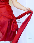 The knot silk skirt