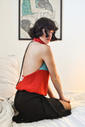 The wool & leather halter top