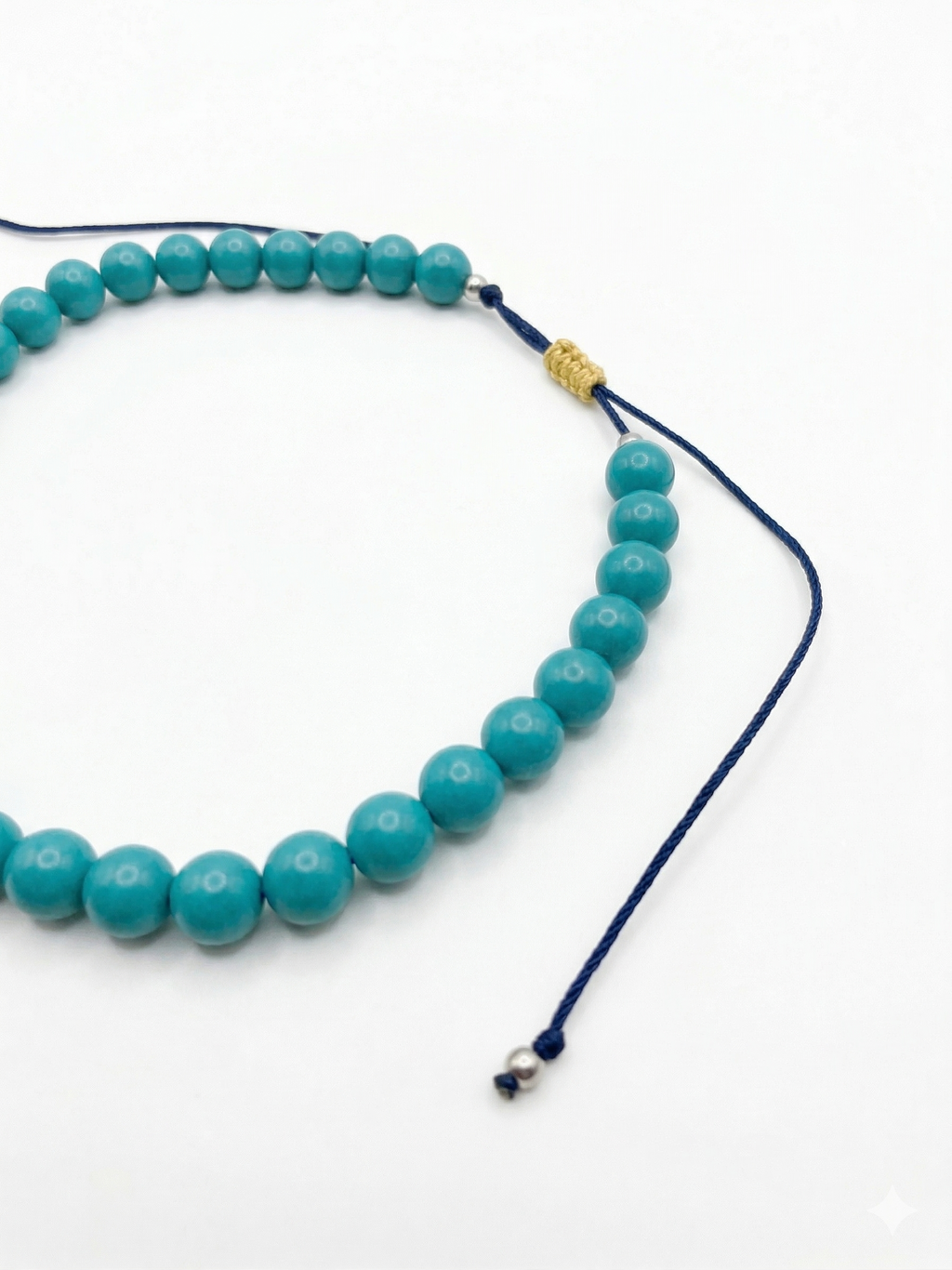 turquoise glass bead necklace