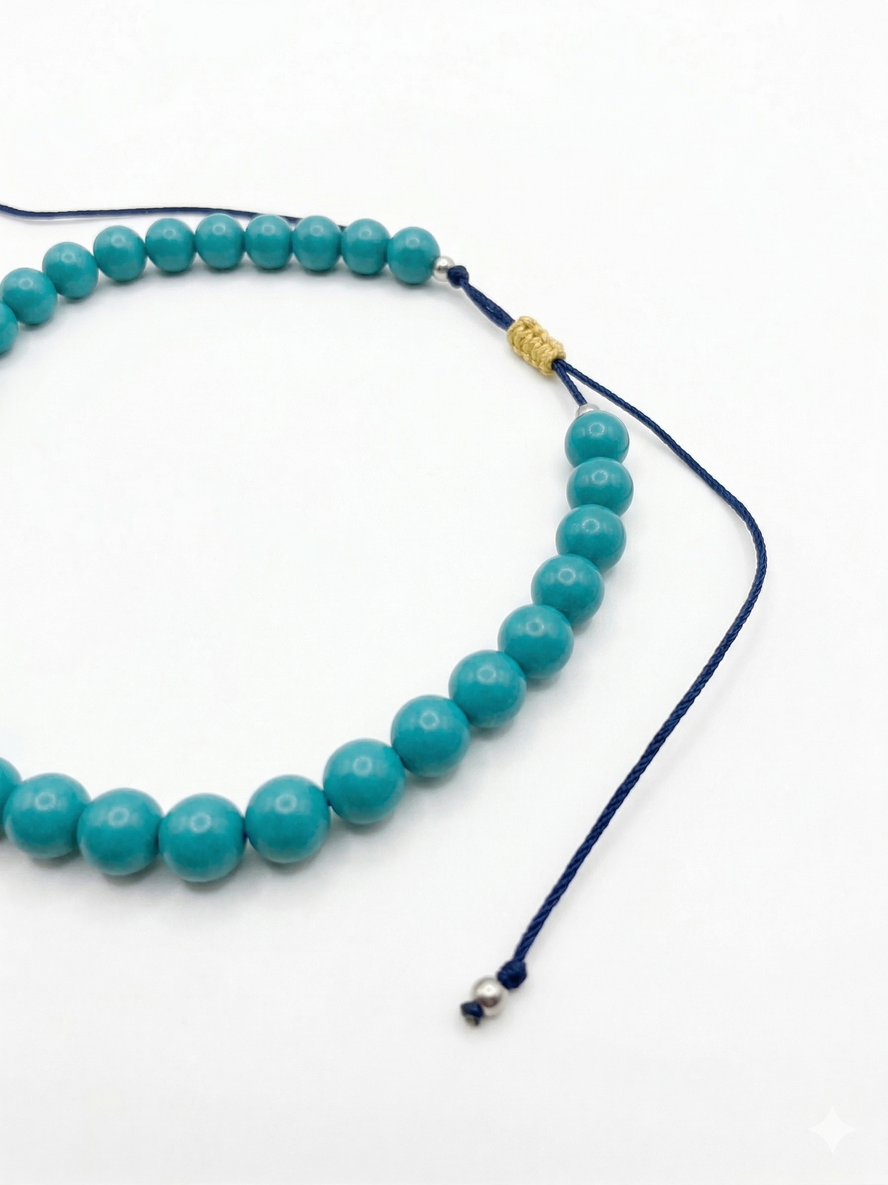 turquoise glass bead necklace